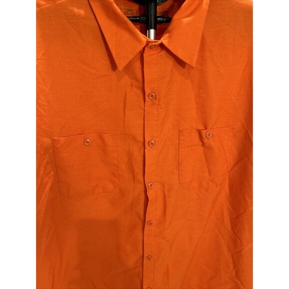 Red Kap Shirt Mens 3XL Pocket Utility Workwear Industrial Uniform Streetwear - Picture 5 of 13